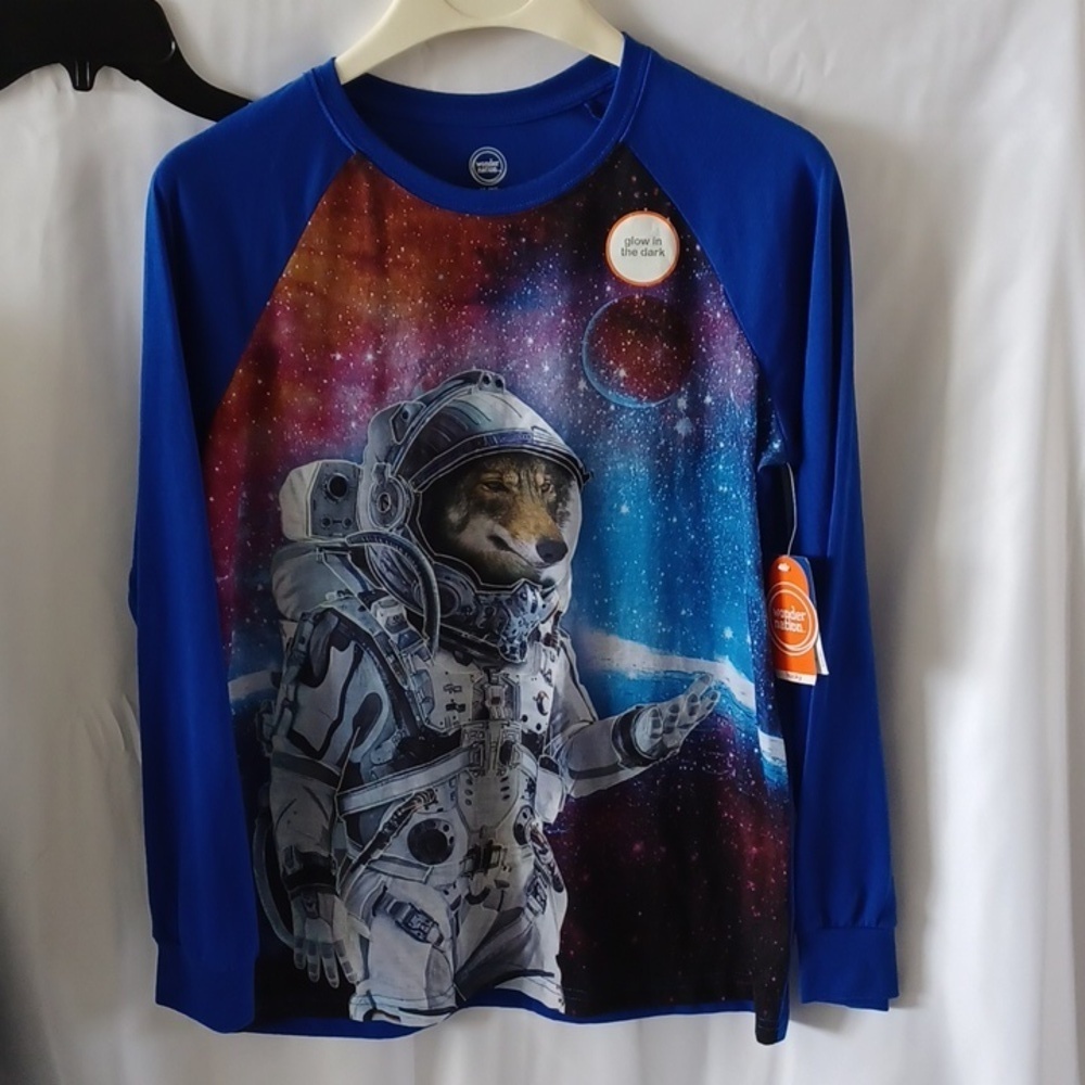 Wonder nation boys glow in the dark tee shirt size XLarge, 14-16 Husky